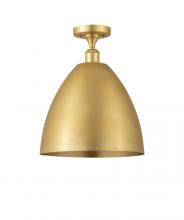 Innovations Lighting 516-1C-SG-MBD-12-SG-LED - Bristol - 1 Light - 12 inch - Satin Gold - Semi-Flush Mount