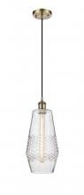 Innovations Lighting 516-1P-AB-G684-7-LED - Windham - 1 Light - 7 inch - Antique Brass - Cord hung - Mini Pendant