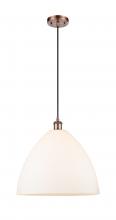 Innovations Lighting 516-1P-AC-GBD-161-LED - Bristol - 1 Light - 16 inch - Antique Copper - Cord hung - Pendant