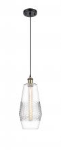 Innovations Lighting 516-1P-BAB-G682-7-LED - Windham - 1 Light - 7 inch - Black Antique Brass - Cord hung - Mini Pendant