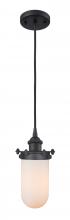 Innovations Lighting 516-1P-BK-CE231-W-LED - Kingsbury - 1 Light - 4 inch - Matte Black - Cord hung - Mini Pendant