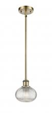 Innovations Lighting 516-1S-AB-G555-6CL - Ithaca - 1 Light - 6 inch - Antique Brass - Mini Pendant