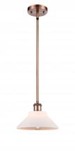 Innovations Lighting 516-1S-AC-G131-LED - Orwell - 1 Light - 8 inch - Antique Copper - Mini Pendant