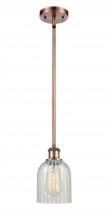 Innovations Lighting 516-1S-AC-G2511-LED - Caledonia - 1 Light - 5 inch - Antique Copper - Mini Pendant