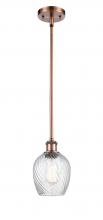 Innovations Lighting 516-1S-AC-G292-LED - Salina - 1 Light - 6 inch - Antique Copper - Mini Pendant