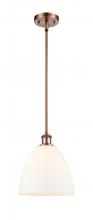 Innovations Lighting 516-1S-AC-GBD-91-LED - Bristol - 1 Light - 9 inch - Antique Copper - Mini Pendant