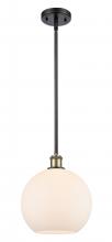 Innovations Lighting 516-1S-BAB-G121-10-LED - Athens - 1 Light - 10 inch - Black Antique Brass - Mini Pendant