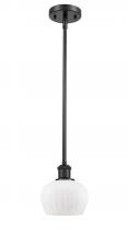 Innovations Lighting 516-1S-BK-G91-LED - Fenton - 1 Light - 7 inch - Matte Black - Mini Pendant