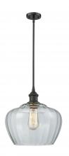 Innovations Lighting 516-1S-OB-G92-L-LED - Fenton - 1 Light - 11 inch - Oil Rubbed Bronze - Mini Pendant