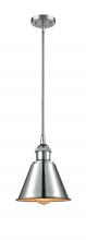 Innovations Lighting 516-1S-PC-M8-LED - Smithfield - 1 Light - 7 inch - Polished Chrome - Mini Pendant