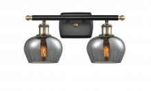 Innovations Lighting 516-2W-BAB-G93-LED - Fenton - 2 Light - 17 inch - Black Antique Brass - Bath Vanity Light