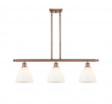 Innovations Lighting 516-3I-AC-GBD-751-LED - Bristol - 3 Light - 36 inch - Antique Copper - Cord hung - Island Light