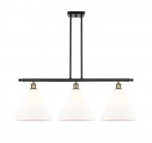 Innovations Lighting 516-3I-BAB-GBC-121-LED - Berkshire - 3 Light - 39 inch - Black Antique Brass - Cord hung - Island Light