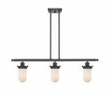 Innovations Lighting 516-3I-BK-CE231-W-LED - Kingsbury - 3 Light - 36 inch - Matte Black - Cord hung - Island Light