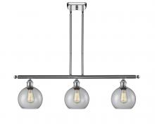  516-3I-PC-G122C-8CL - Athens - 3 Light - 36 inch - Polished Chrome - Cord hung - Island Light