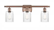 Innovations Lighting 516-3W-AC-G342-LED - Hadley - 3 Light - 25 inch - Antique Copper - Bath Vanity Light