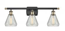 Innovations Lighting 516-3W-BAB-G275-LED - Conesus - 3 Light - 26 inch - Black Antique Brass - Bath Vanity Light