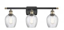 Innovations Lighting 516-3W-BAB-G292-LED - Salina - 3 Light - 26 inch - Black Antique Brass - Bath Vanity Light