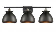 Innovations Lighting 516-3W-BAB-M14-BK - Adirondack - 3 Light - 28 inch - Black Antique Brass - Bath Vanity Light