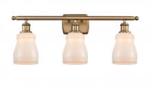 Innovations Lighting 516-3W-BB-G391-LED - Ellery - 3 Light - 25 inch - Brushed Brass - Bath Vanity Light