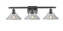 Innovations Lighting 516-3W-BK-G132-LED - Orwell - 3 Light - 28 inch - Matte Black - Bath Vanity Light