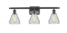 Innovations Lighting 516-3W-BK-G275-LED - Conesus - 3 Light - 26 inch - Matte Black - Bath Vanity Light