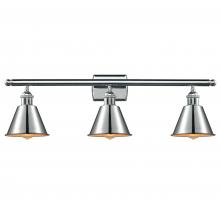  516-3W-PC-M8 - Smithfield - 3 Light - 27 inch - Polished Chrome - Bath Vanity Light