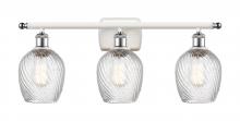 Innovations Lighting 516-3W-WPC-G292-LED - Salina - 3 Light - 26 inch - White Polished Chrome - Bath Vanity Light