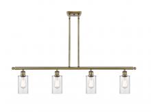  516-4I-AB-G802 - Clymer - 4 Light - 48 inch - Antique Brass - Cord hung - Island Light