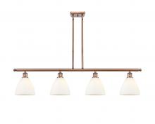 Innovations Lighting 516-4I-AC-GBD-751-LED - Bristol - 4 Light - 48 inch - Antique Copper - Cord hung - Island Light