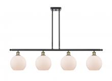 Innovations Lighting 516-4I-BAB-G121-LED - Athens - 4 Light - 48 inch - Black Antique Brass - Cord hung - Island Light