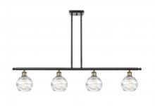 Innovations Lighting 516-4I-BAB-G1213-6-LED - Athens Deco Swirl - 4 Light - 48 inch - Black Antique Brass - Cord hung - Island Light