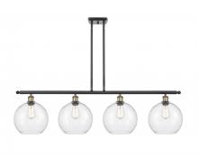 Innovations Lighting 516-4I-BAB-G124-10 - Athens - 4 Light - 48 inch - Black Antique Brass - Stem Hung - Island Light