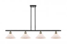 Innovations Lighting 516-4I-BAB-G131-LED - Orwell - 4 Light - 48 inch - Black Antique Brass - Cord hung - Island Light