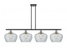 Innovations Lighting 516-4I-BAB-G92-L-LED - Fenton - 4 Light - 49 inch - Black Antique Brass - Cord hung - Island Light