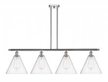 Innovations Lighting 516-4I-PC-GBC-124 - Berkshire - 4 Light - 50 inch - Polished Chrome - Cord hung - Island Light