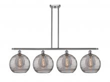 Innovations Lighting 516-4I-SN-G1213-12SM - Athens Deco Swirl - 4 Light - 50 inch - Brushed Satin Nickel - Cord hung - Island Light