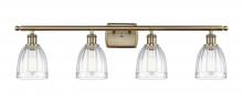 Innovations Lighting 516-4W-AB-G442 - Brookfield - 4 Light - 36 inch - Antique Brass - Bath Vanity Light