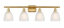 Innovations Lighting 516-4W-SG-G381 - Castile - 4 Light - 36 inch - Satin Gold - Bath Vanity Light