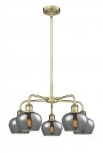 Innovations Lighting 516-5CR-AB-G93 - Fenton - 5 Light - 25 inch - Antique Brass - Chandelier