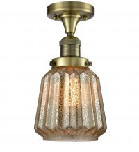 Innovations Lighting 517-1CH-AB-G146-LED - Chatham - 1 Light - 7 inch - Antique Brass - Semi-Flush Mount