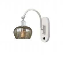  518-1W-WPC-G96 - Fenton - 1 Light - 7 inch - White Polished Chrome - Sconce