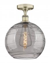 Innovations Lighting 616-1F-AB-G1213-12SM - Athens Deco Swirl - 1 Light - 12 inch - Antique Brass - Semi-Flush Mount