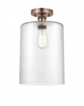 Innovations Lighting 616-1F-AC-G112-L - Cobbleskill - 1 Light - 9 inch - Antique Copper - Semi-Flush Mount