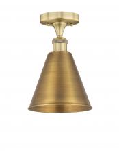 Innovations Lighting 616-1F-BB-MBC-8-BB - Berkshire - 1 Light - 8 inch - Brushed Brass - Semi-Flush Mount