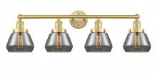  616-4W-SG-G173 - Fulton - 4 Light - 34 inch - Satin Gold - Bath Vanity Light