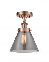 Innovations Lighting 916-1C-AC-G43-LED - Cone - 1 Light - 8 inch - Antique Copper - Semi-Flush Mount