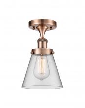 Innovations Lighting 916-1C-AC-G62 - Cone - 1 Light - 6 inch - Antique Copper - Semi-Flush Mount