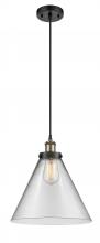 Innovations Lighting 916-1P-BAB-G42-L-LED - Cone - 1 Light - 12 inch - Black Antique Brass - Cord hung - Mini Pendant