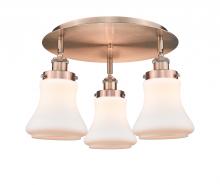 Innovations Lighting 916-3C-AC-G191 - Bellmont - 3 Light - 18 inch - Antique Copper - Flush Mount